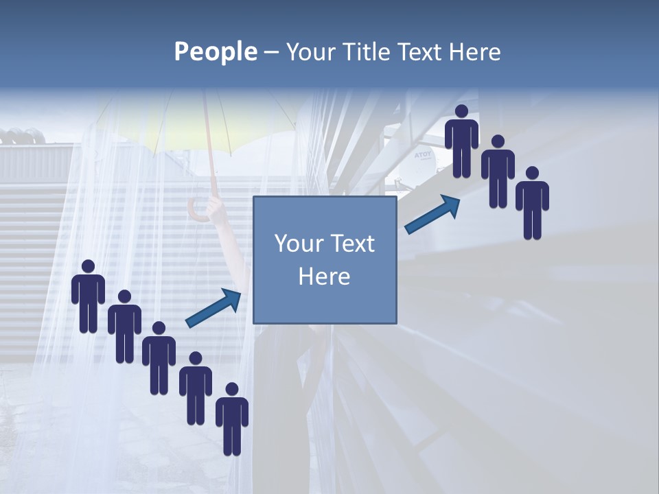 Girl Modern Building PowerPoint Template