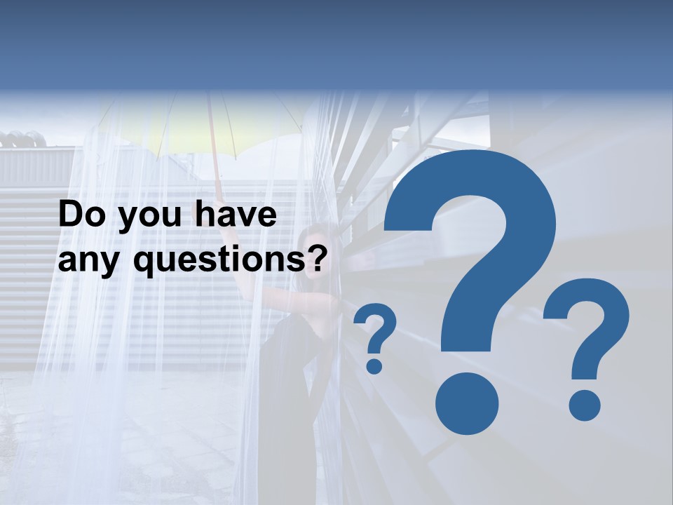 Girl Modern Building PowerPoint Template