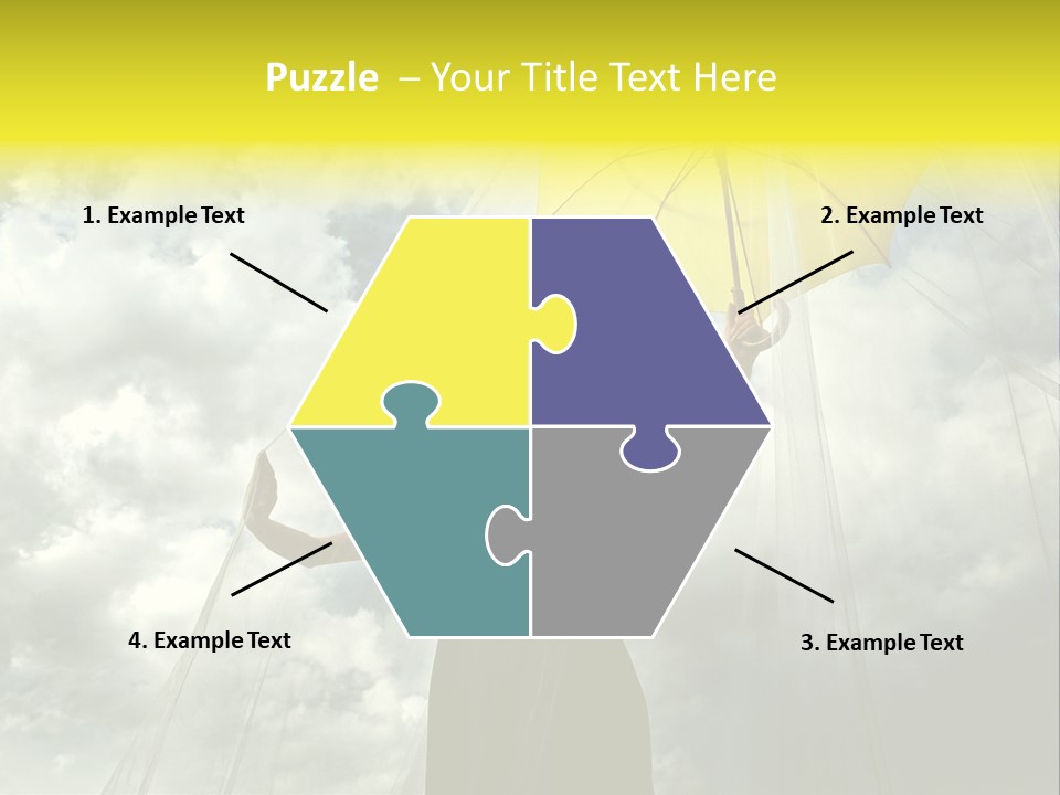 Umbrella Dress Standing PowerPoint Template