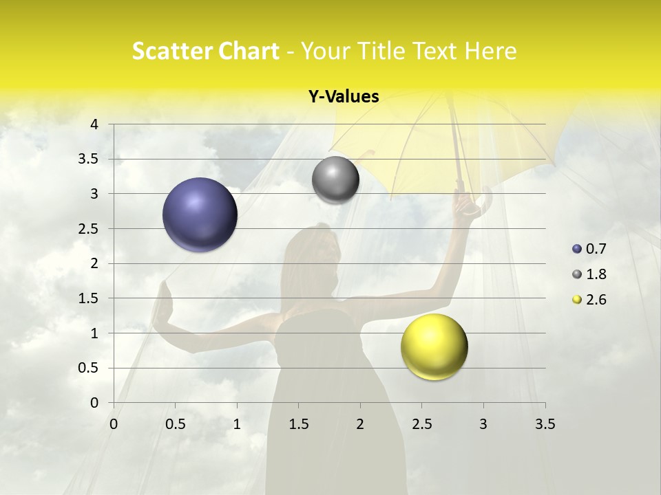 Umbrella Dress Standing PowerPoint Template