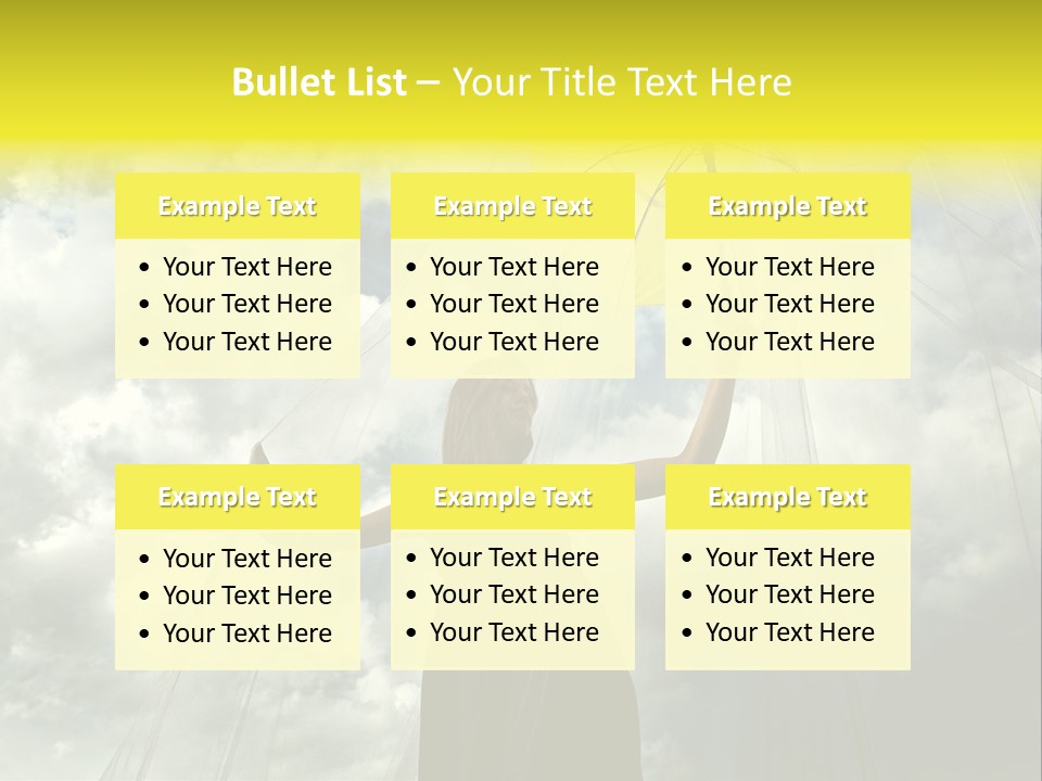 Umbrella Dress Standing PowerPoint Template