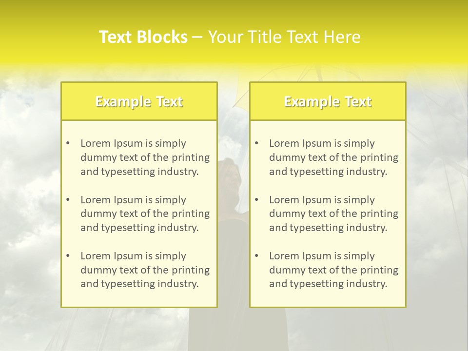 Umbrella Dress Standing PowerPoint Template
