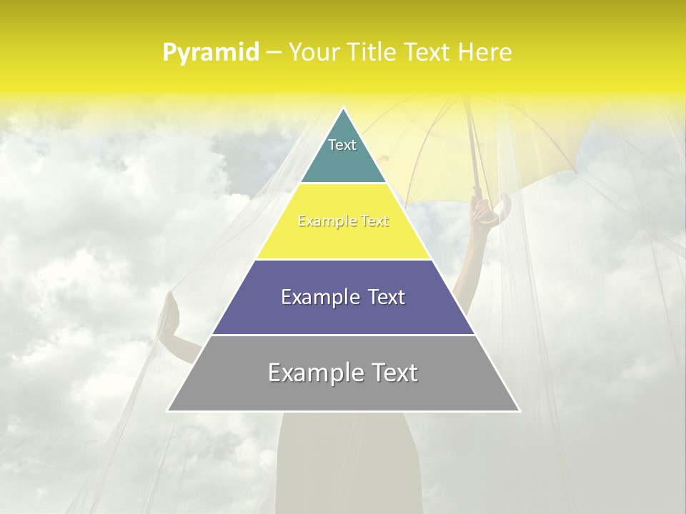 Umbrella Dress Standing PowerPoint Template