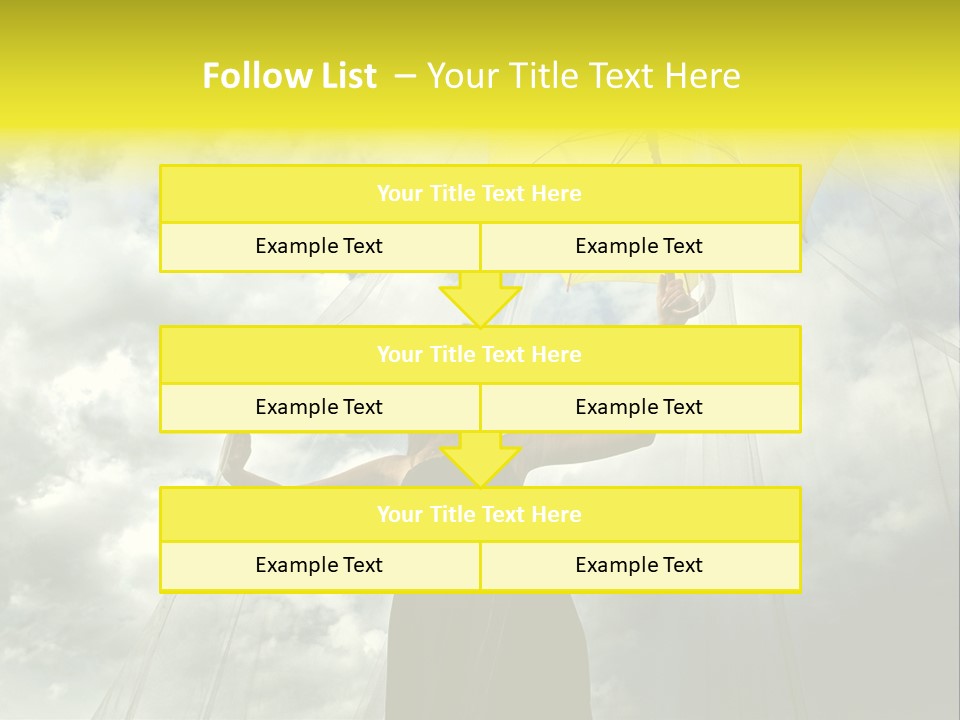 Umbrella Dress Standing PowerPoint Template