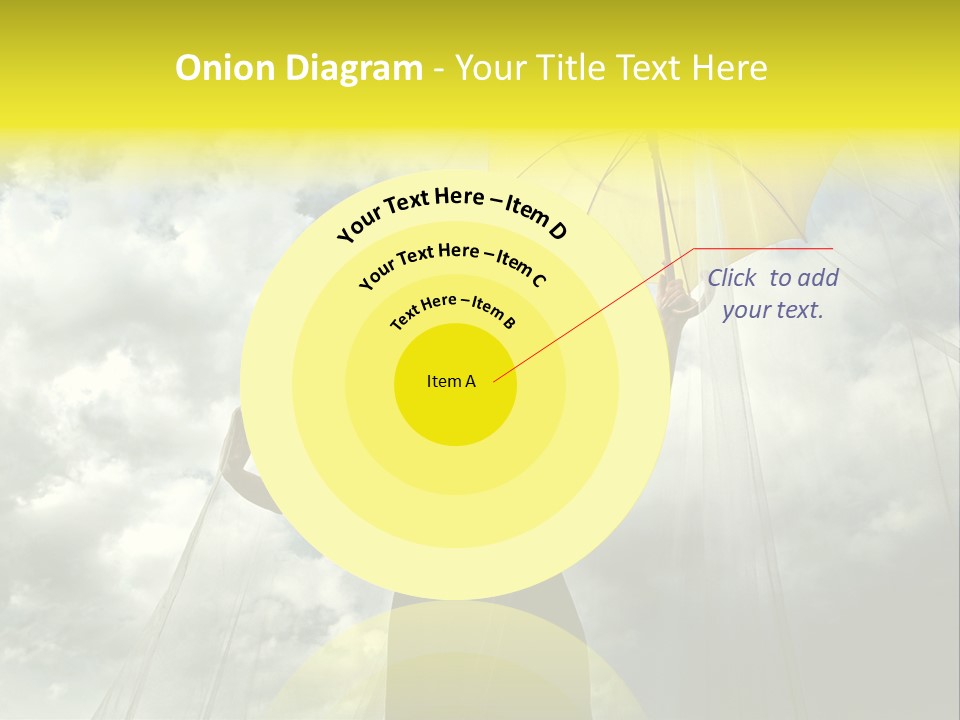 Umbrella Dress Standing PowerPoint Template