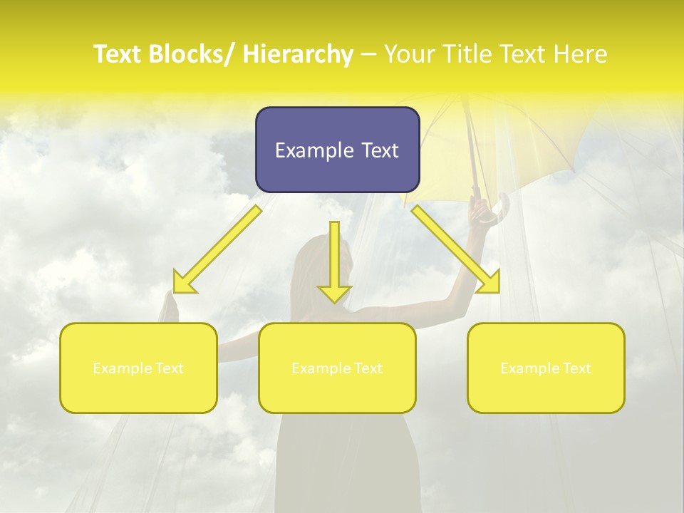 Umbrella Dress Standing PowerPoint Template