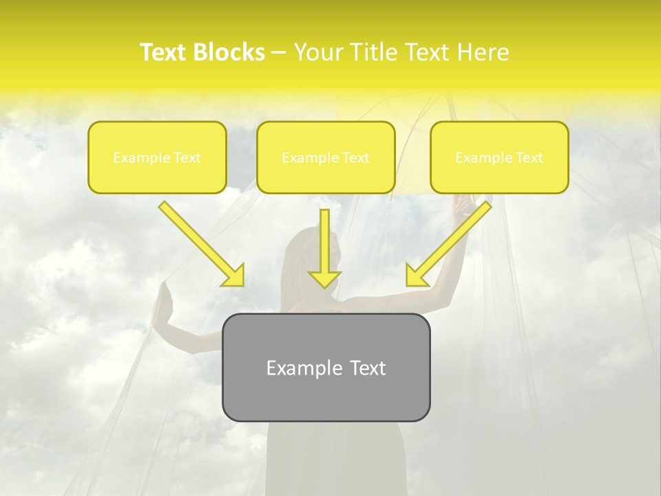 Umbrella Dress Standing PowerPoint Template