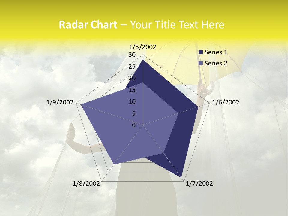 Umbrella Dress Standing PowerPoint Template