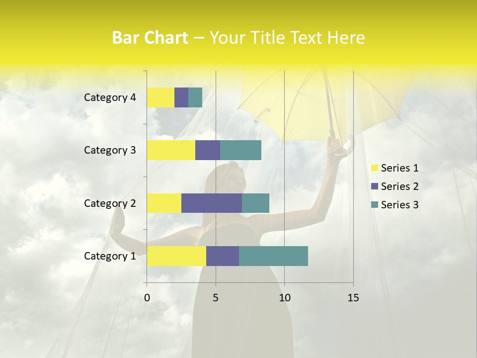 Umbrella Dress Standing PowerPoint Template