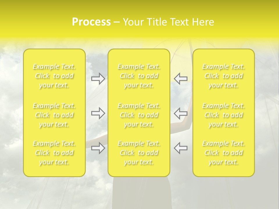 Umbrella Dress Standing PowerPoint Template