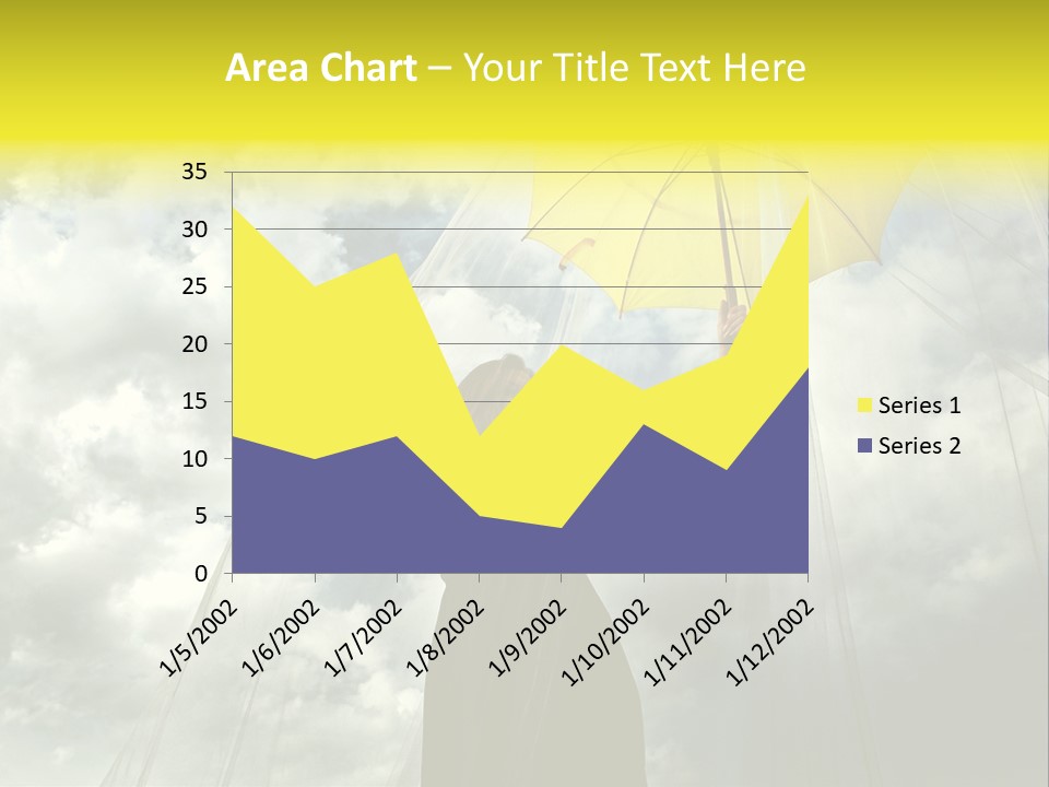 Umbrella Dress Standing PowerPoint Template