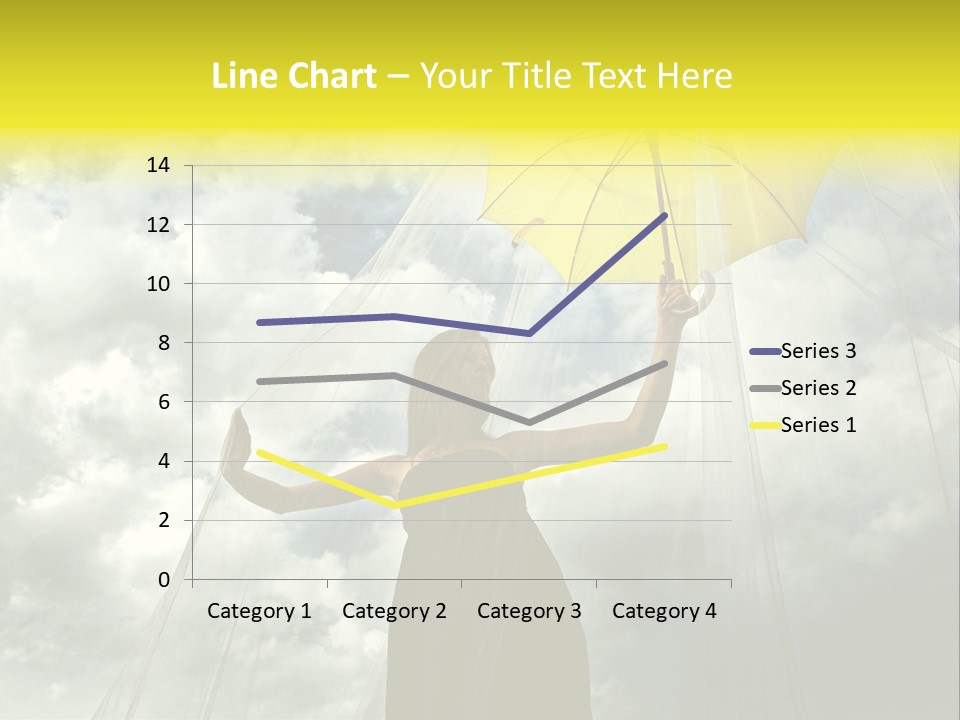 Umbrella Dress Standing PowerPoint Template