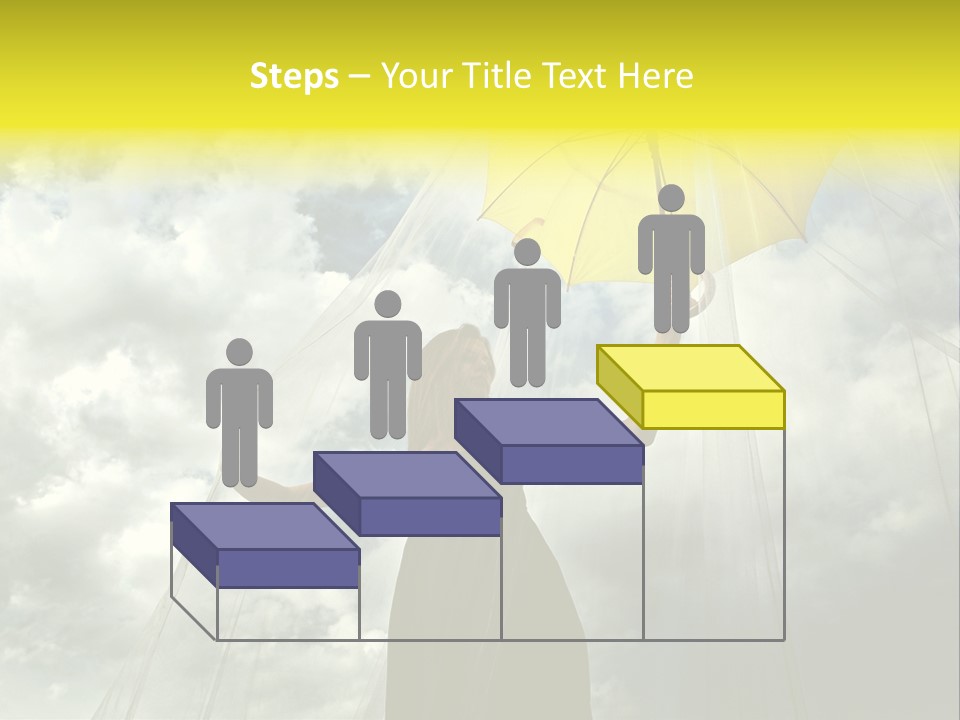 Umbrella Dress Standing PowerPoint Template