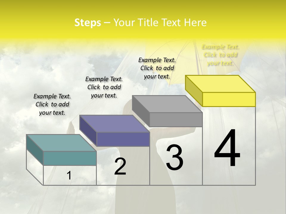 Umbrella Dress Standing PowerPoint Template