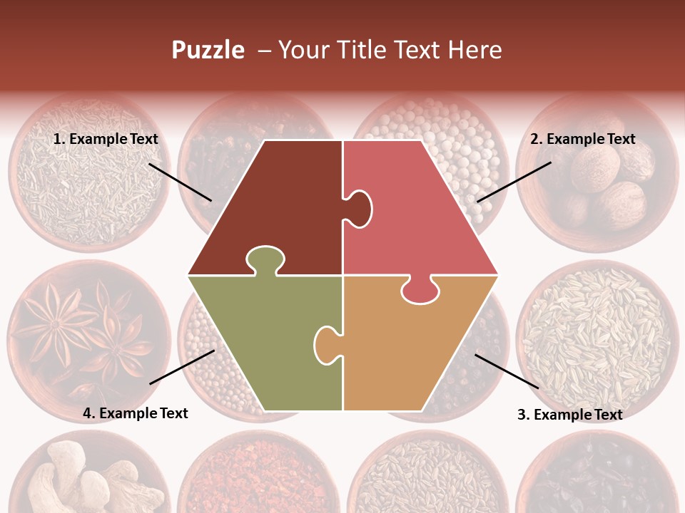 Star White Ingredient PowerPoint Template