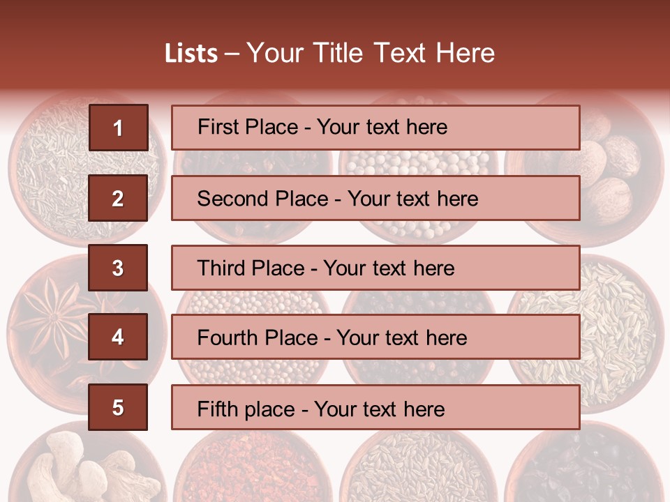 Star White Ingredient PowerPoint Template