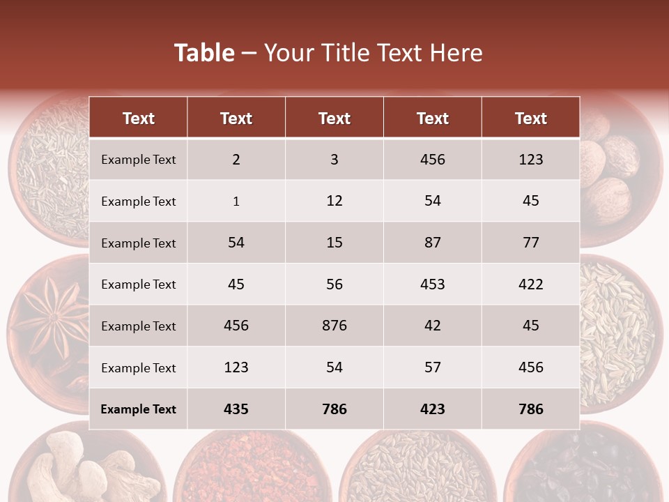 Star White Ingredient PowerPoint Template