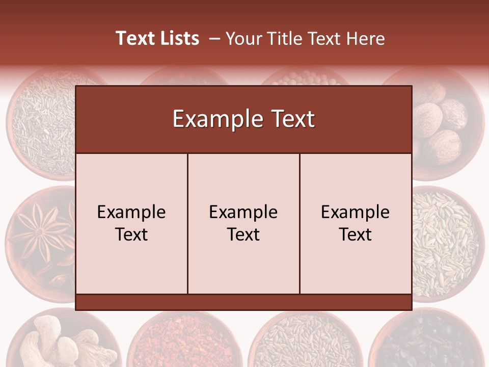 Star White Ingredient PowerPoint Template