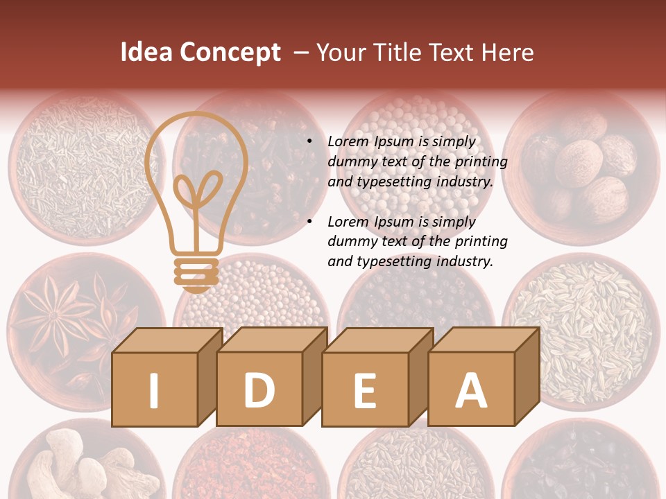 Star White Ingredient PowerPoint Template