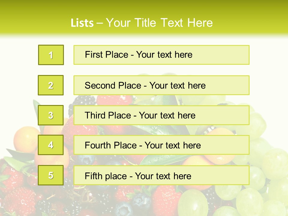 Red Closeup Delicious PowerPoint Template