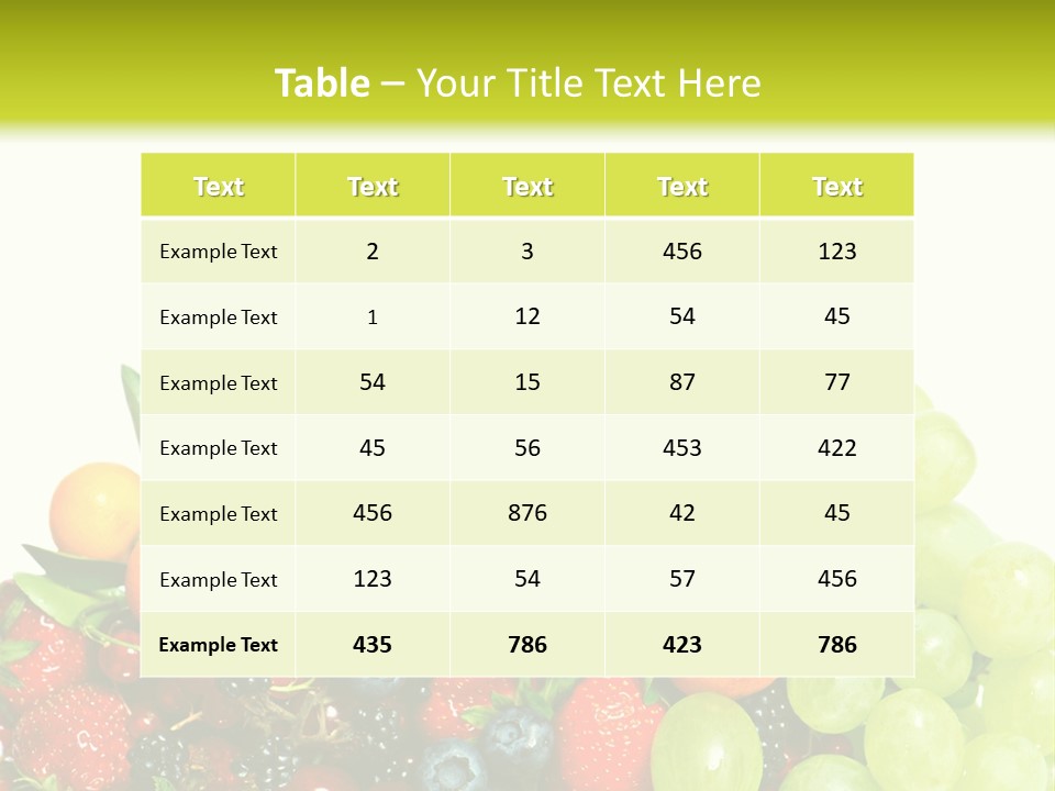 Red Closeup Delicious PowerPoint Template