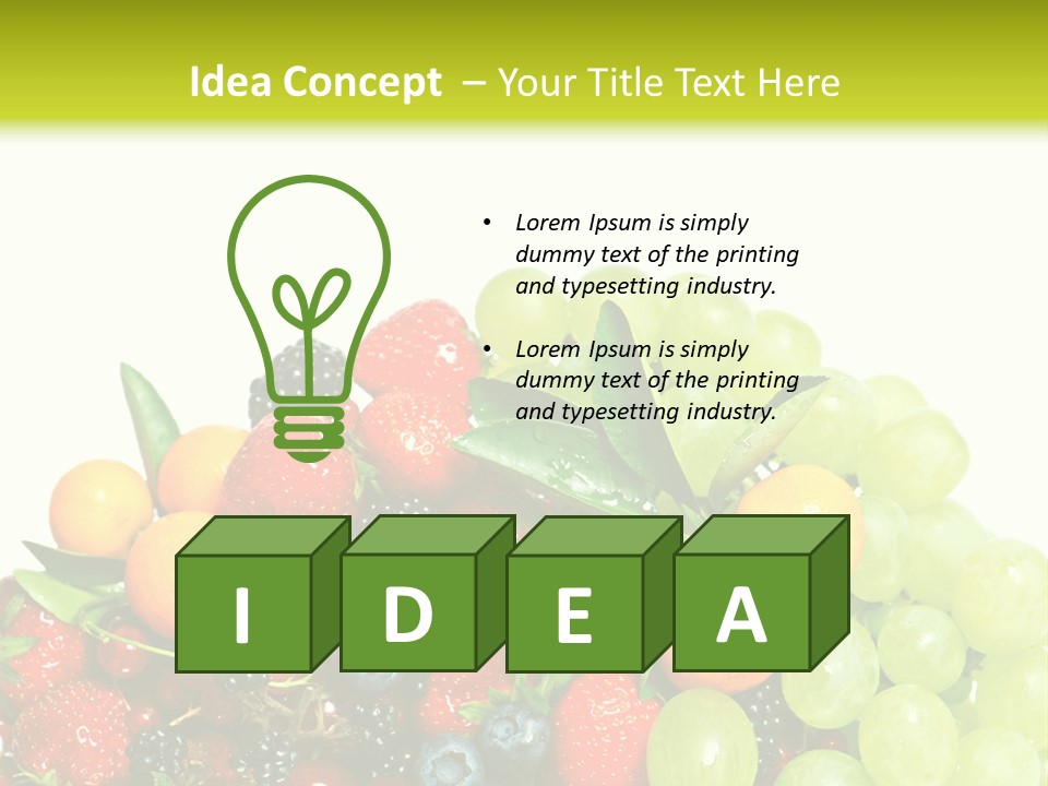 Red Closeup Delicious PowerPoint Template