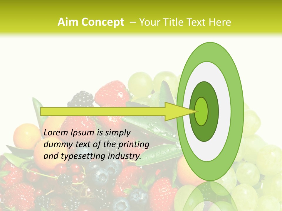 Red Closeup Delicious PowerPoint Template