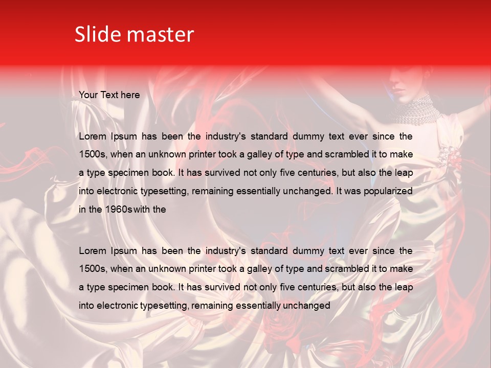 Glamour Portrait Body PowerPoint Template