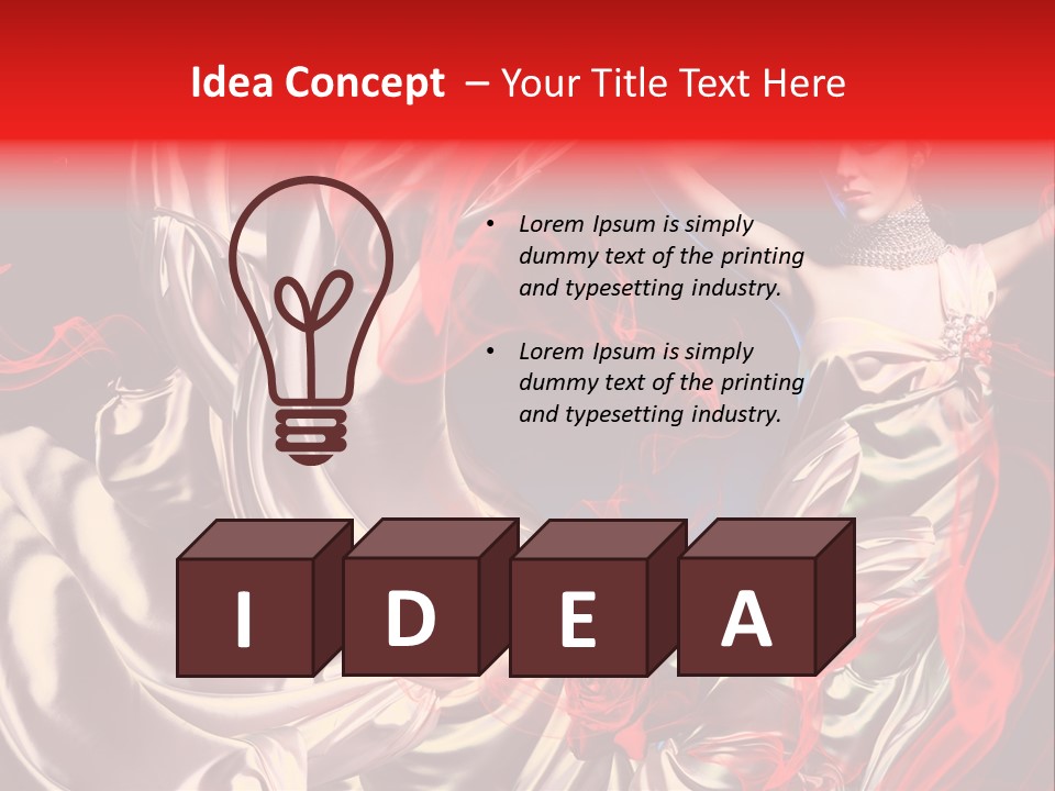 Glamour Portrait Body PowerPoint Template