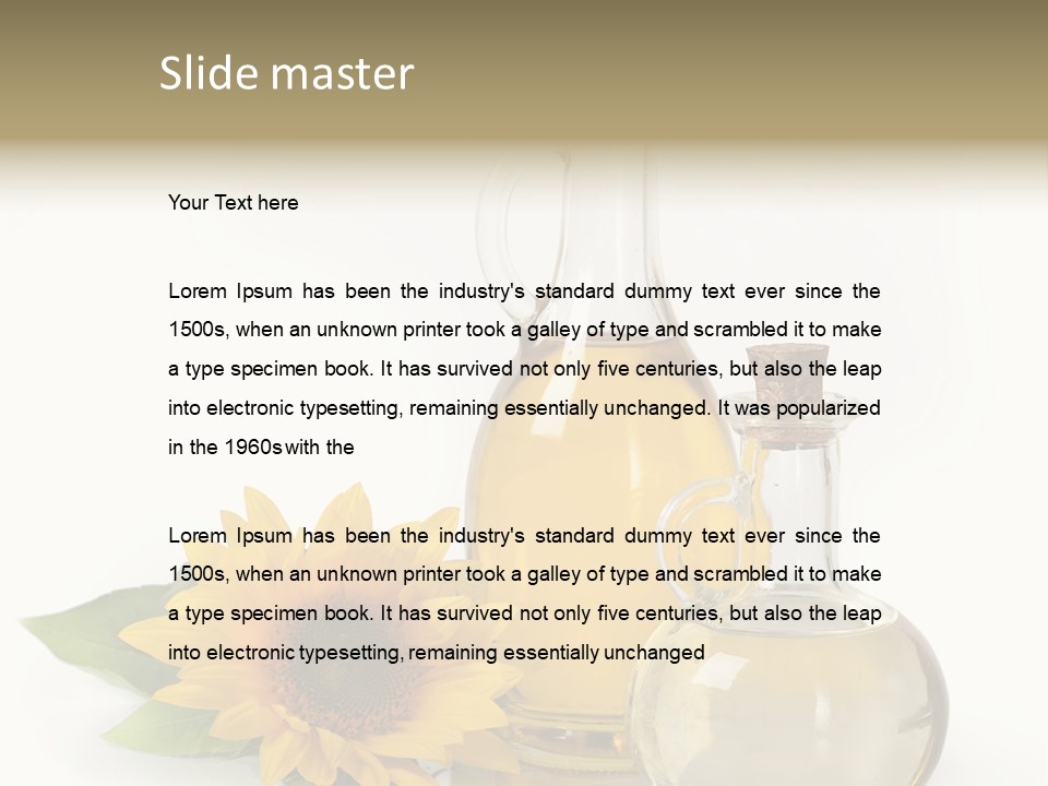Organic Texture Kitchen PowerPoint Template