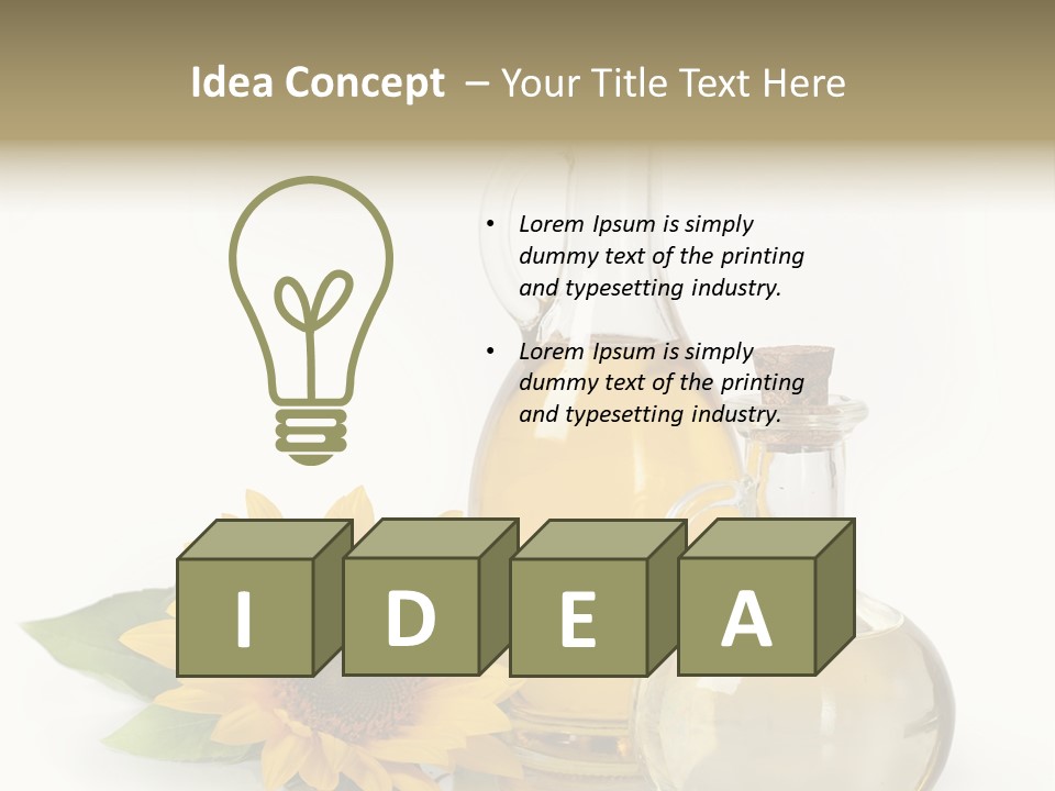 Organic Texture Kitchen PowerPoint Template