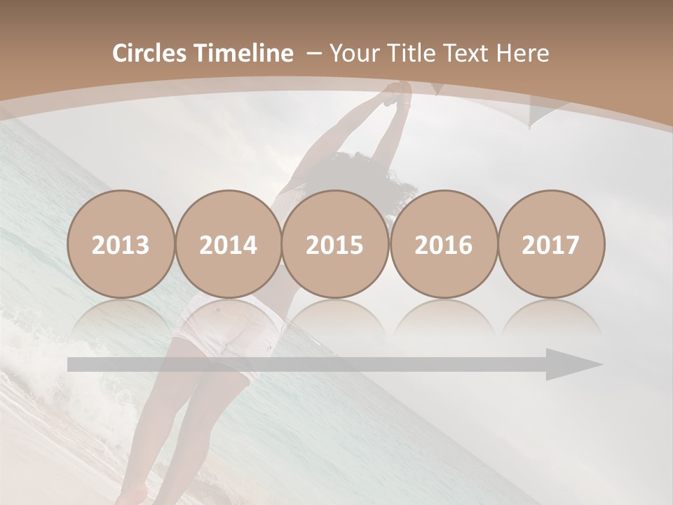 Gloomy Beach Dull PowerPoint Template