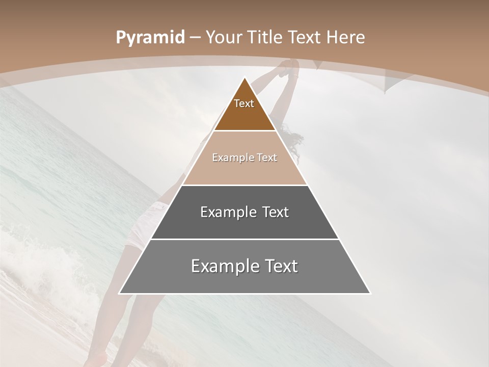 Gloomy Beach Dull PowerPoint Template