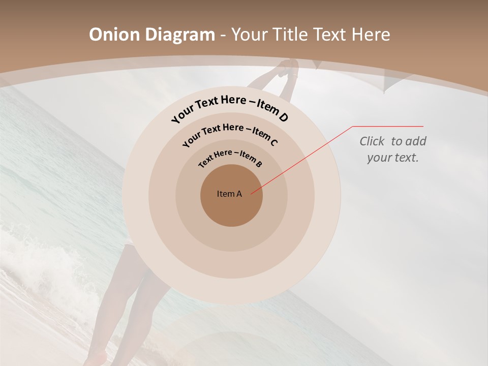 Gloomy Beach Dull PowerPoint Template