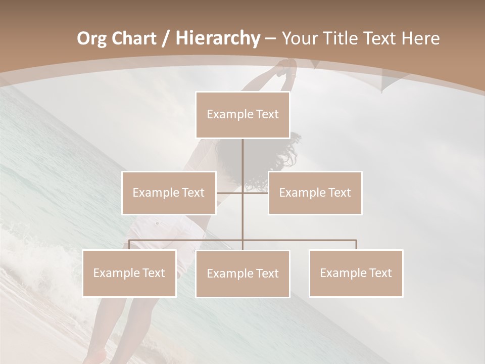 Gloomy Beach Dull PowerPoint Template