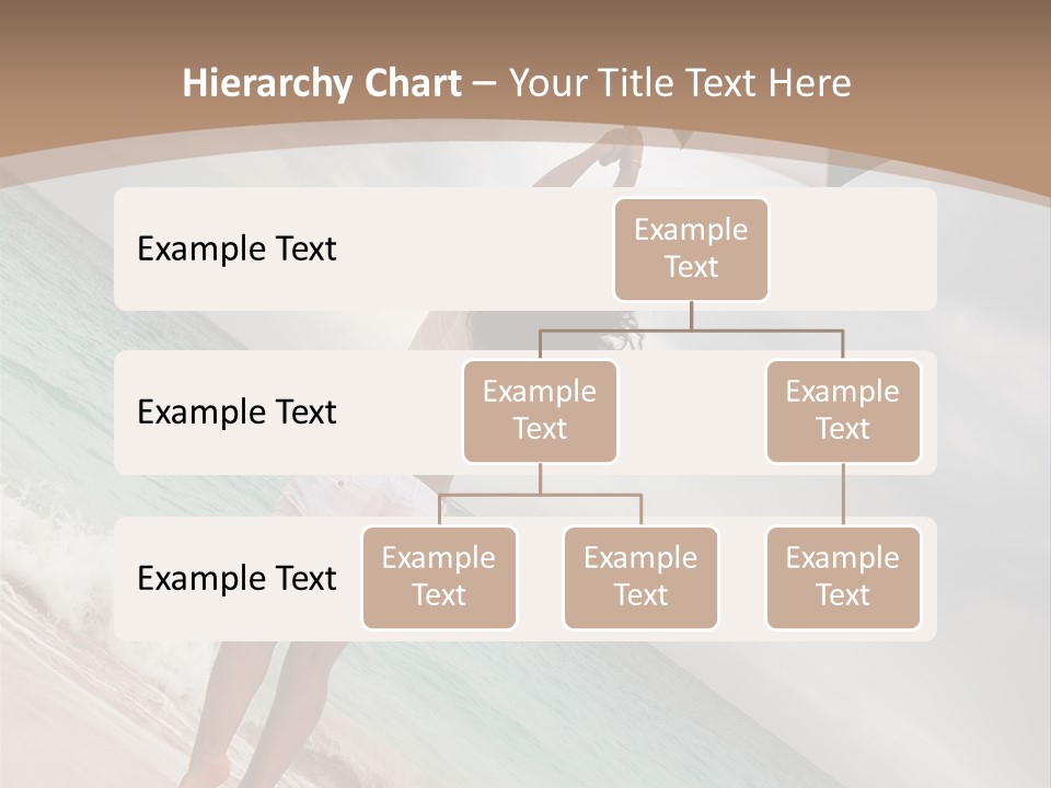 Gloomy Beach Dull PowerPoint Template