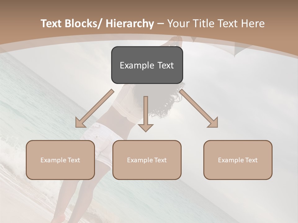 Gloomy Beach Dull PowerPoint Template