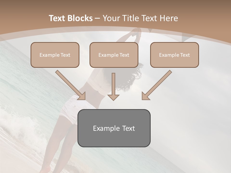 Gloomy Beach Dull PowerPoint Template