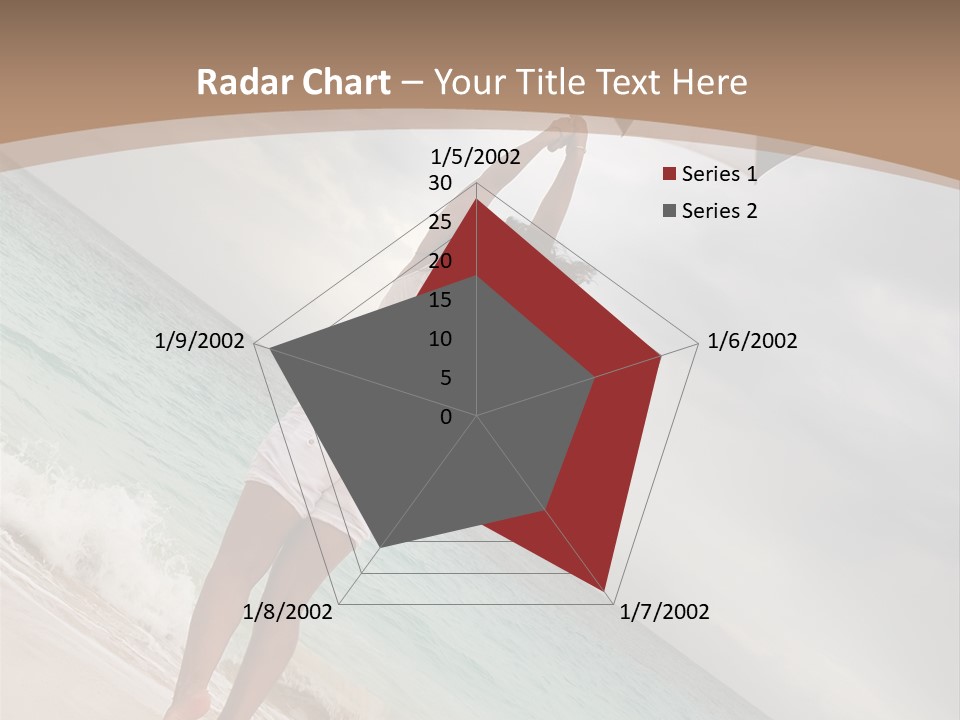 Gloomy Beach Dull PowerPoint Template