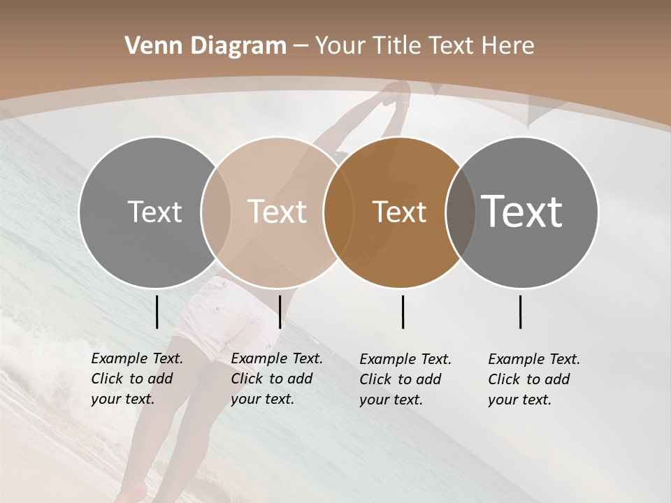 Gloomy Beach Dull PowerPoint Template