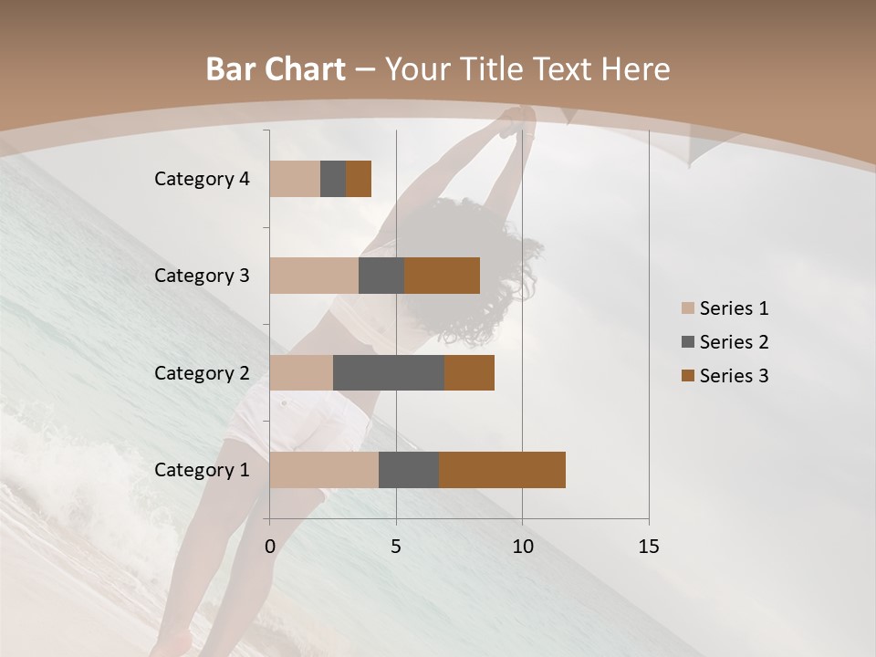 Gloomy Beach Dull PowerPoint Template