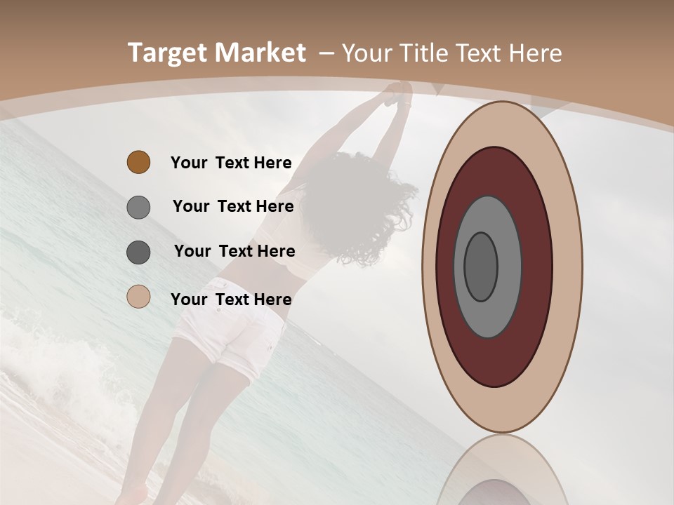 Gloomy Beach Dull PowerPoint Template