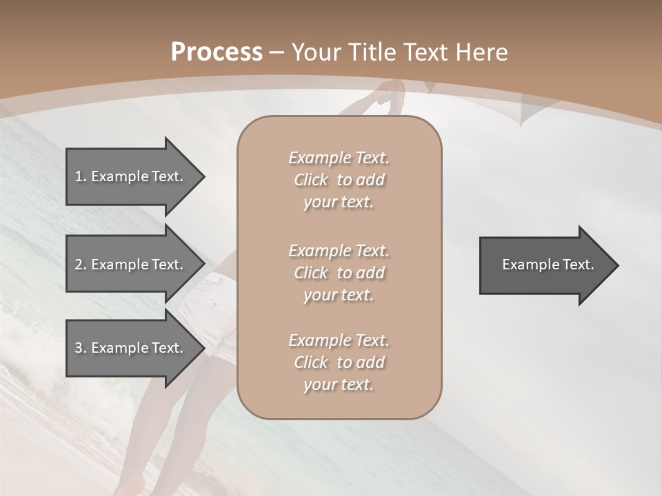 Gloomy Beach Dull PowerPoint Template