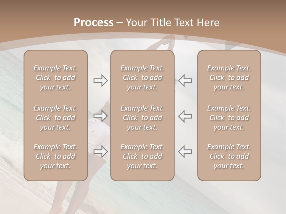 Gloomy Beach Dull PowerPoint Template