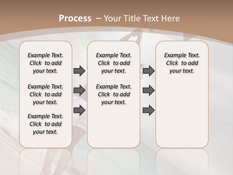 Gloomy Beach Dull PowerPoint Template