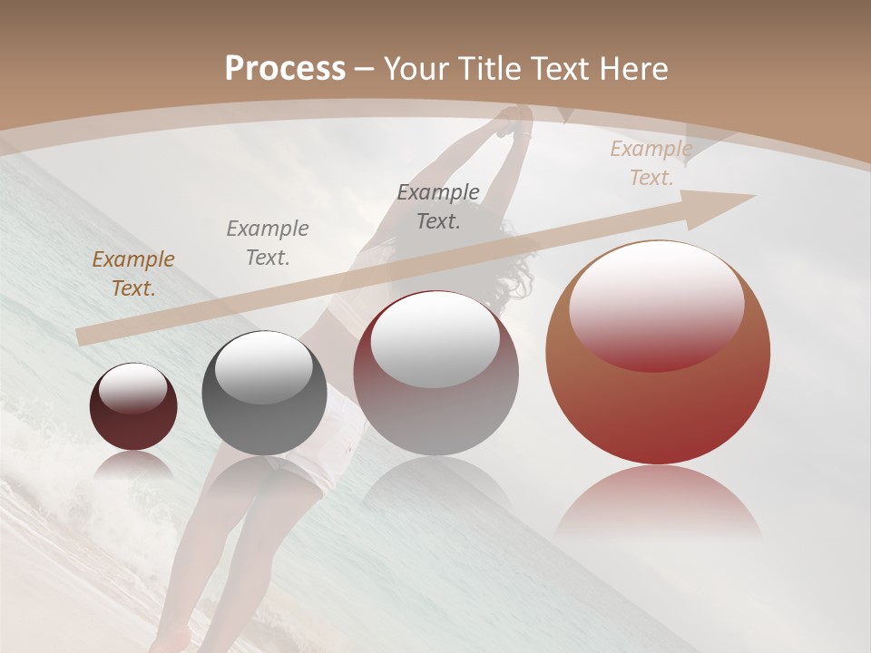 Gloomy Beach Dull PowerPoint Template