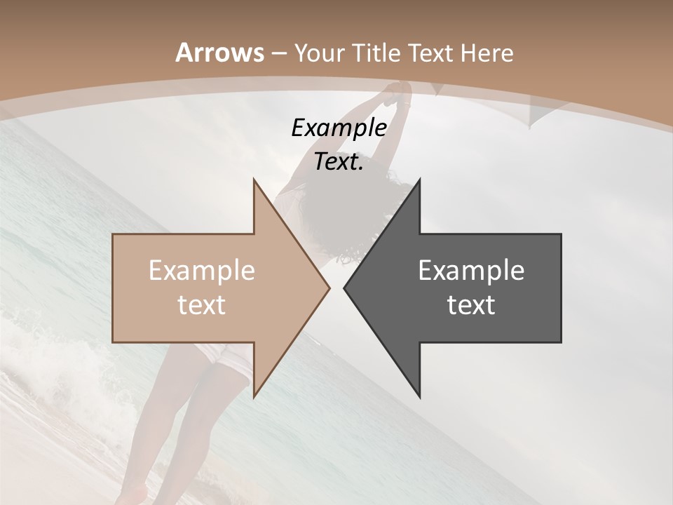 Gloomy Beach Dull PowerPoint Template