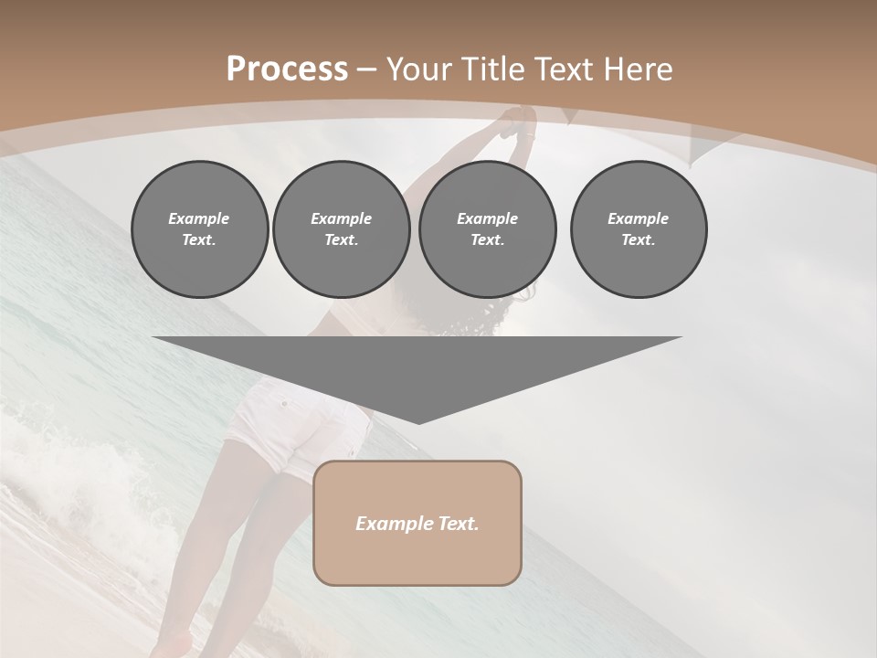 Gloomy Beach Dull PowerPoint Template