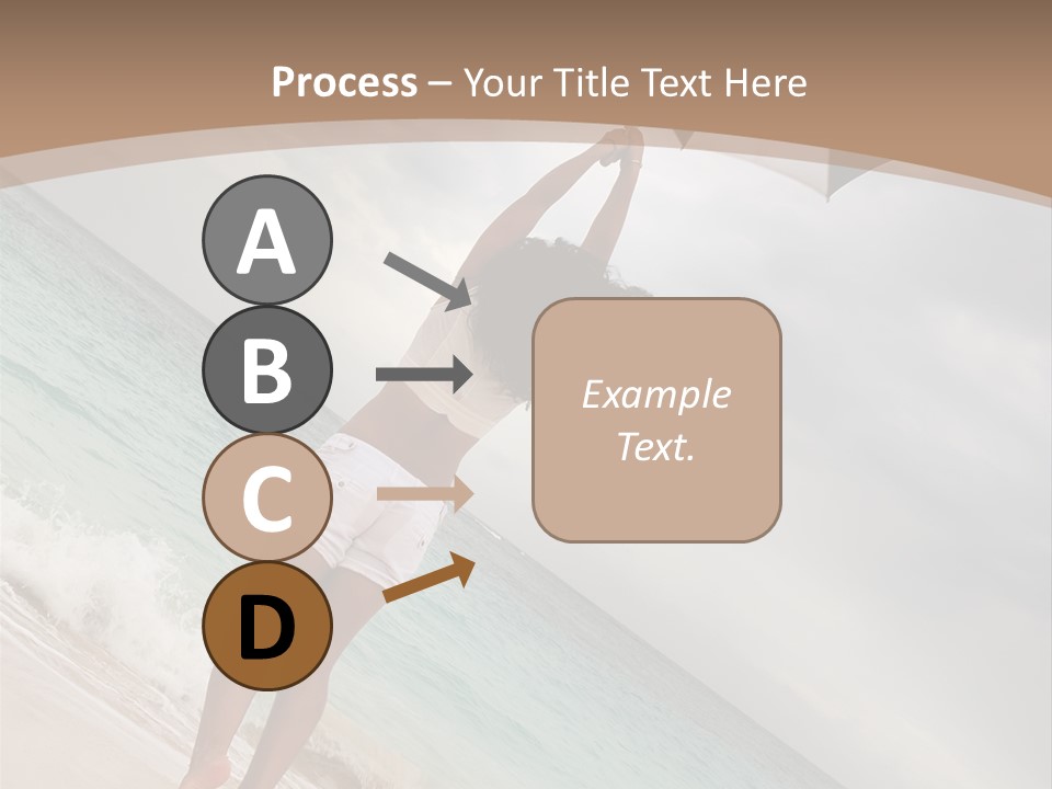 Gloomy Beach Dull PowerPoint Template
