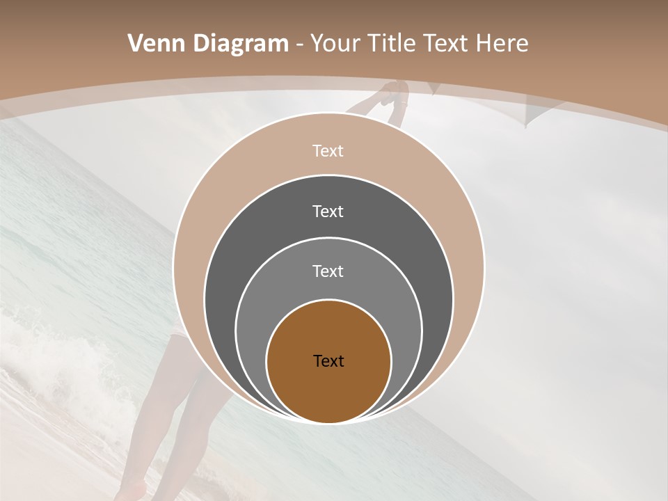 Gloomy Beach Dull PowerPoint Template